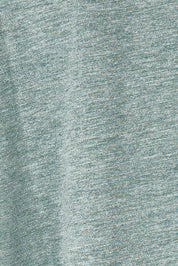 Product shot of the Lounge Bamboo Tee in colour Moss (Green), detail