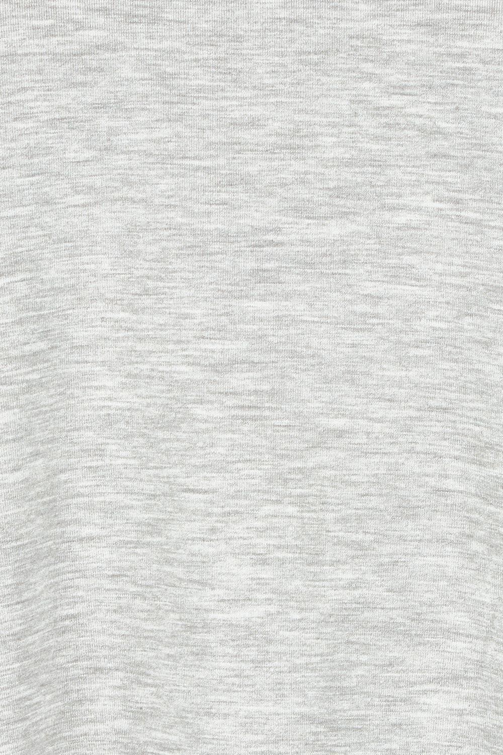 Product shot of the Lounge Bamboo Tee in colour Oatmeal, detail
