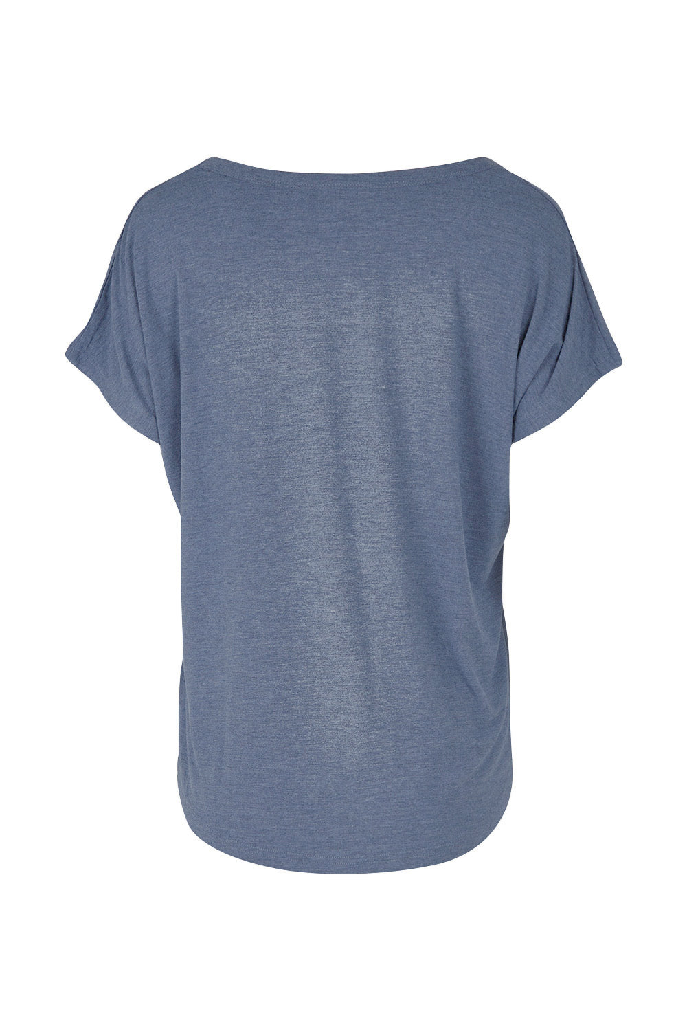 Product shot of the Lounge Bamboo Tee in colour Twilight (Blue), from the back