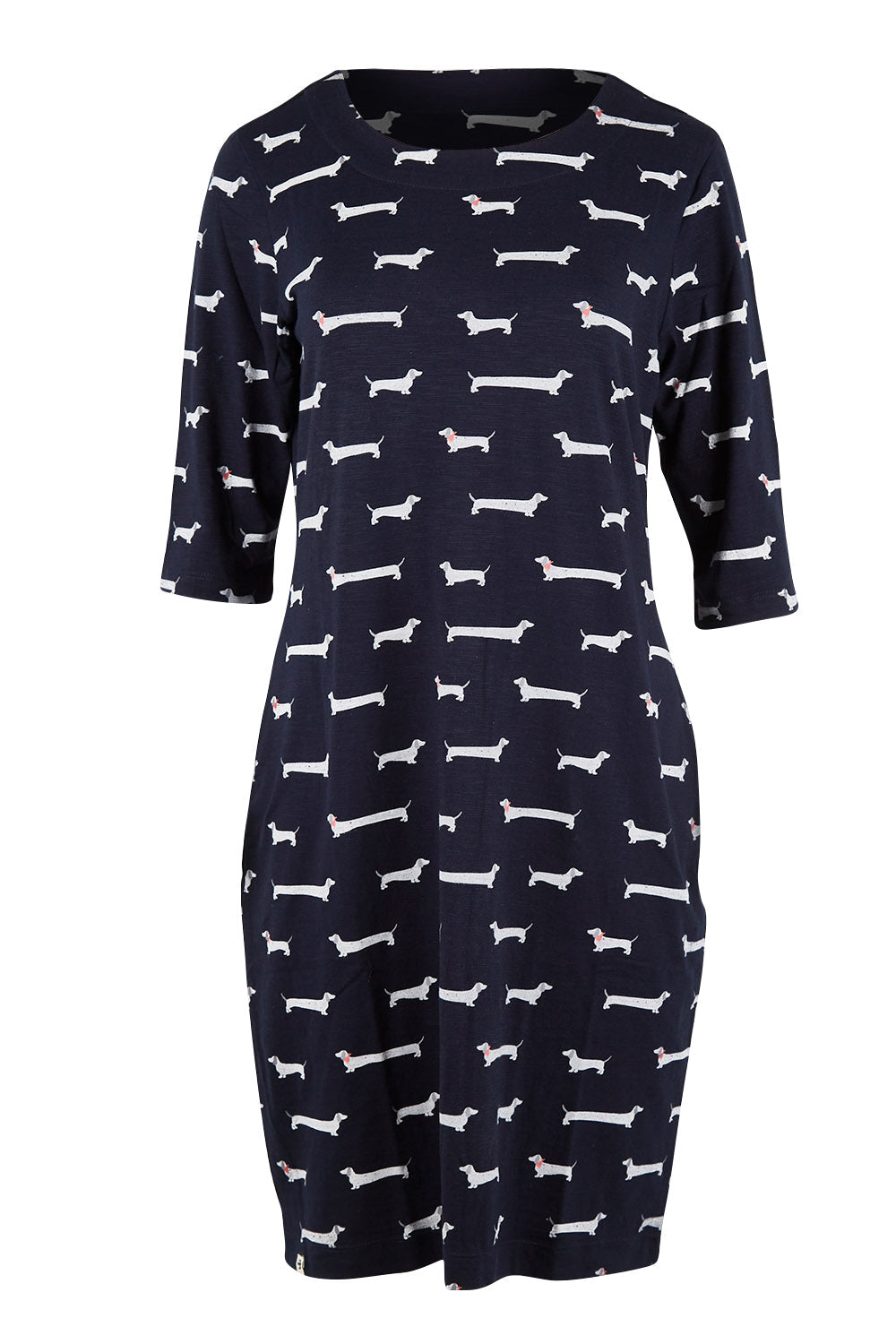 Preloved Sausage Dog 3/4 Sleeve Dress - Multi