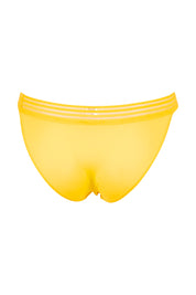 Product shot of the Cheeky Pant in colour Mimosa (Blue), from the back