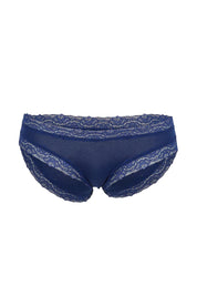 Product shot of the Marais Cotton Bikini - Darksapphire in colour Darksapphire, from the front