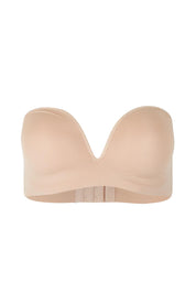 Product shot of the Strapless Bra in colour Nude, detail