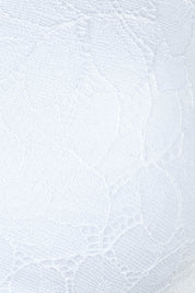 Product shot of the Barely There Lace Contour Bra in colour White (White), detail