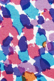 Product shot of the Nadia Skirt in colour Paradise (Blue), detail
