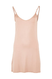 Product shot of the Roxie Reversible Slip in colour Nude, from the front