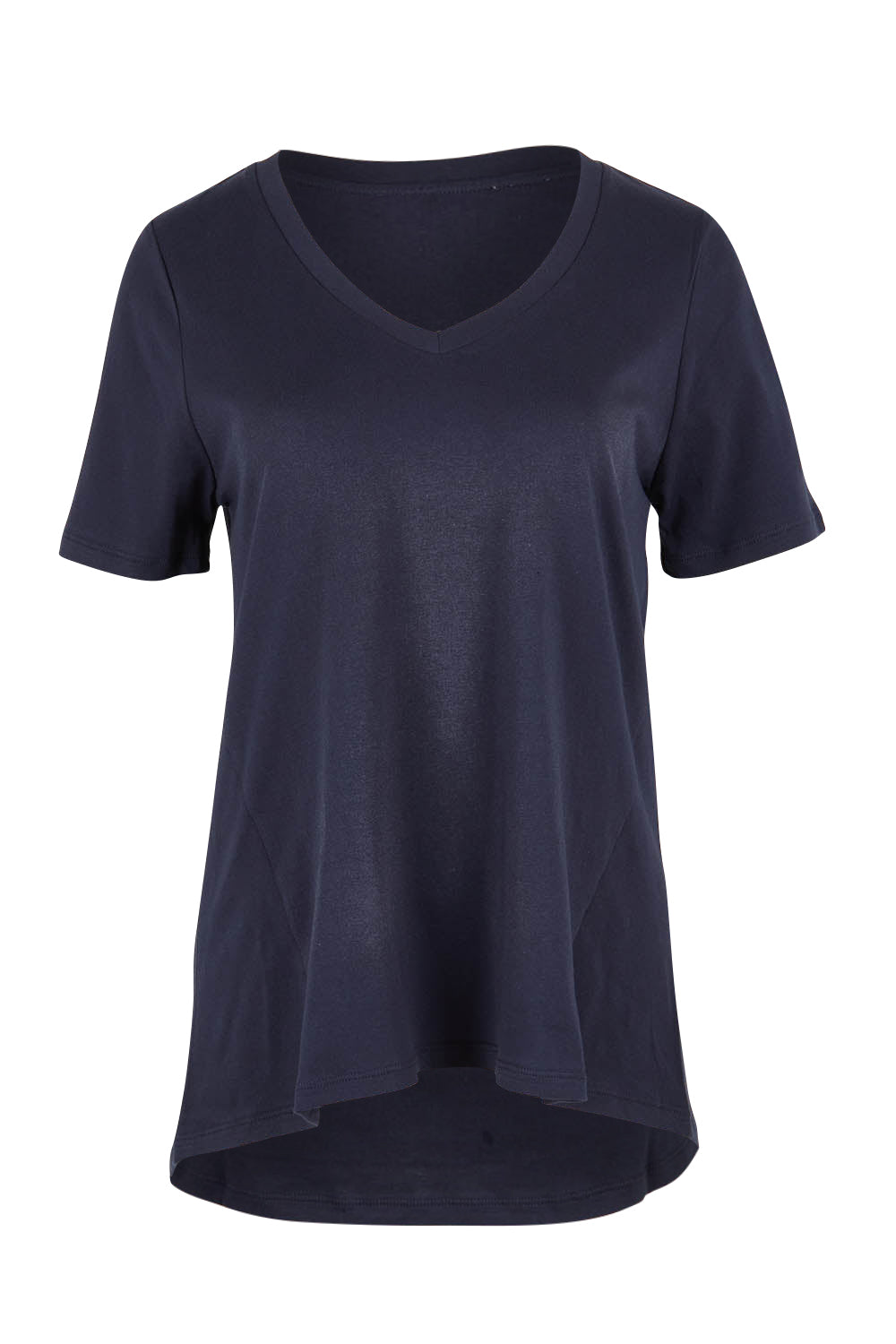 Product shot of the Luella Australian Cotton Tee in colour Coal (Black), from the front
