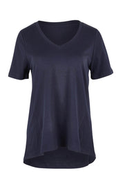 Product shot of the Luella Australian Cotton Tee in colour Coal (Black), from the front