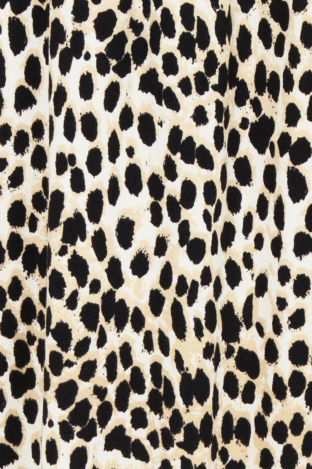 Product shot of the Crystal Bamboo Crop Jogger in colour Cheetah, detail