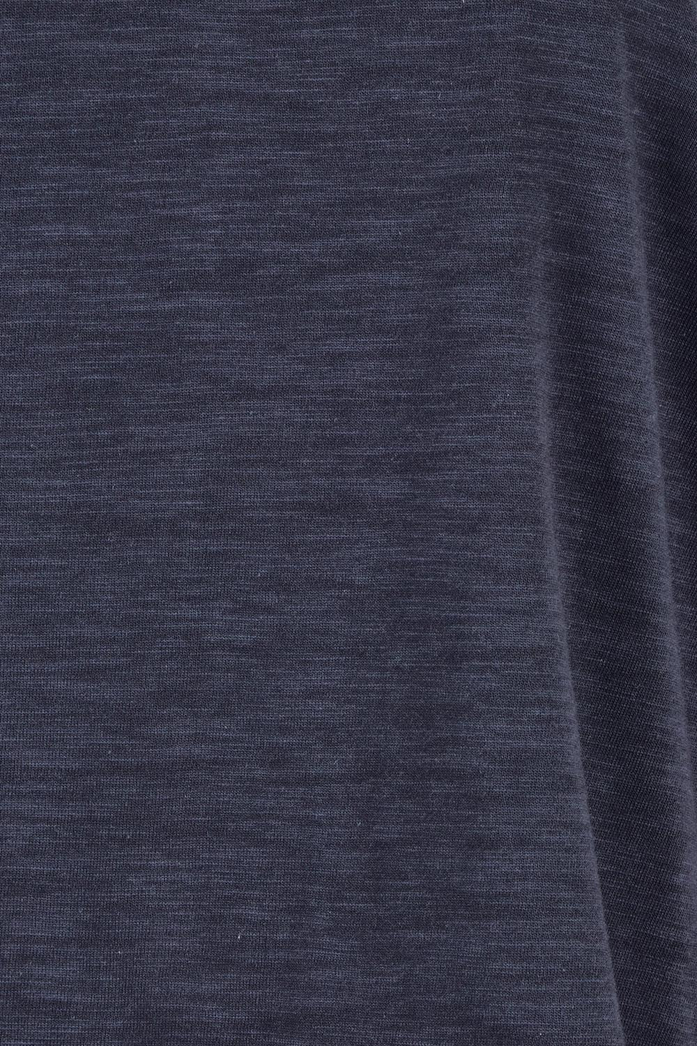 Product shot of the Roxette Cotton Tee in colour Darkblue (Blue), detail
