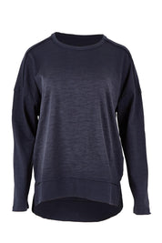 Product shot of the Roxette Cotton Tee in colour Darkblue (Blue), from the front