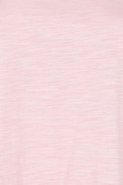Product shot of the Roxette Cotton Tee in colour Pink (Pink), detail