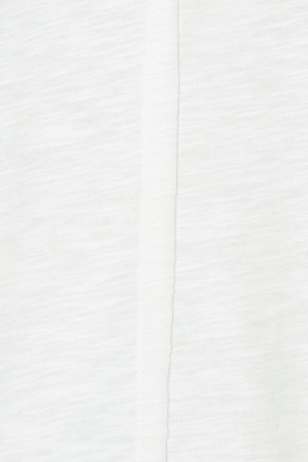 Product shot of the Roxette Cotton Tee in colour White (White), detail