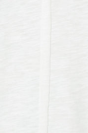 Product shot of the Roxette Cotton Tee in colour White (White), detail