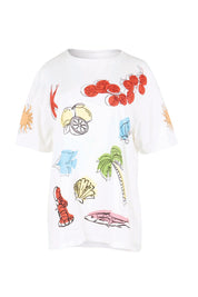 Product shot of the Weekend Tee – Harvest in colour Harvest, from the front