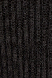 Product shot of the Stacey Rib Tee in colour Black (Black), detail