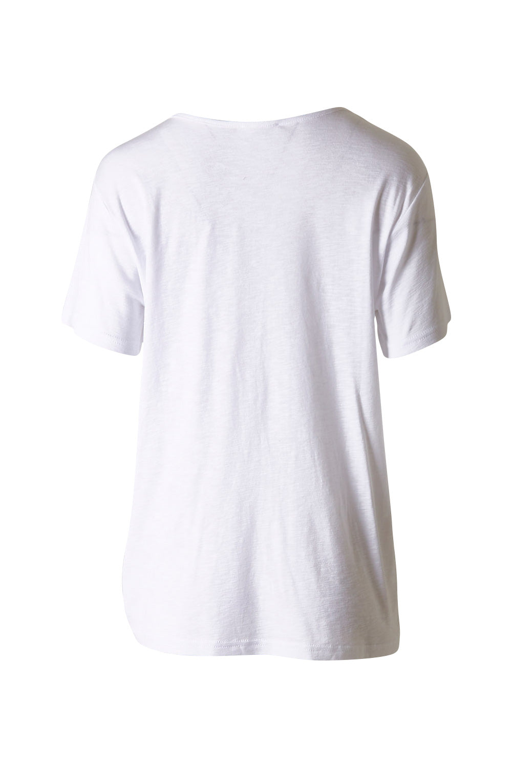 Product shot of the Burleigh Tee in colour White (White), from the back