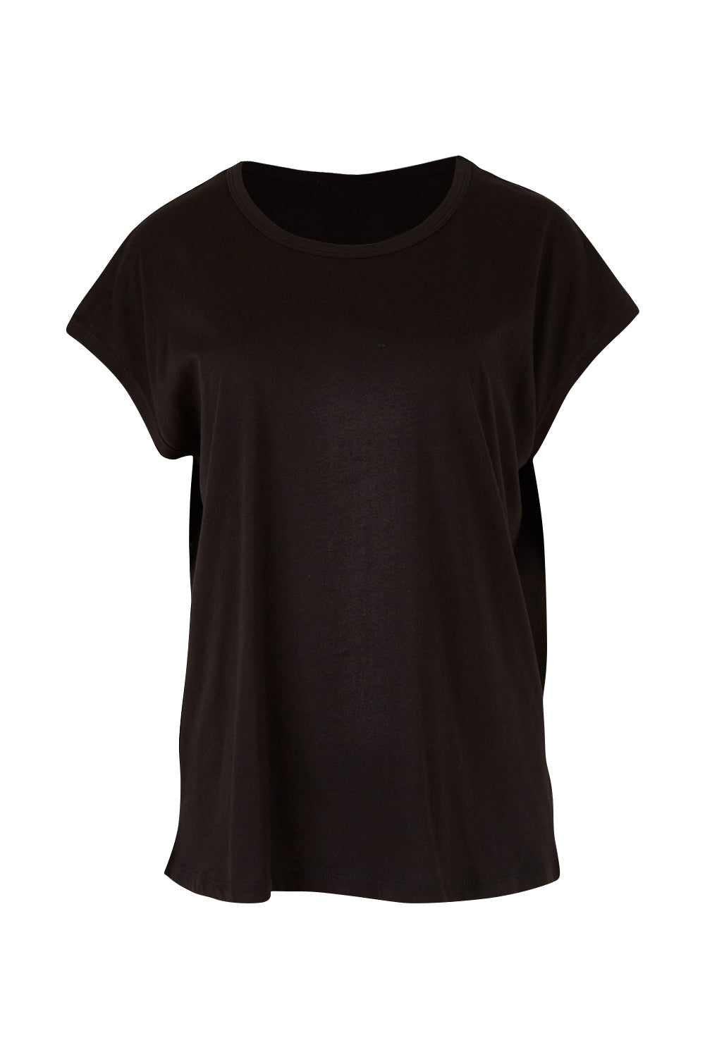 Product shot of the Tyra Top in colour Black (Black), from the front