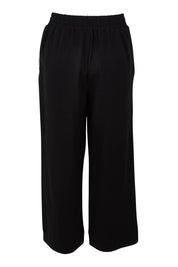 Product shot of the Tre's Bien Ponte Jogger in colour Black (Black), from the back