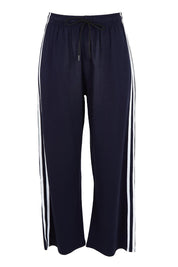 Product shot of the Nikki Relax Cotton Jogger in colour Navy (Blue), from the front