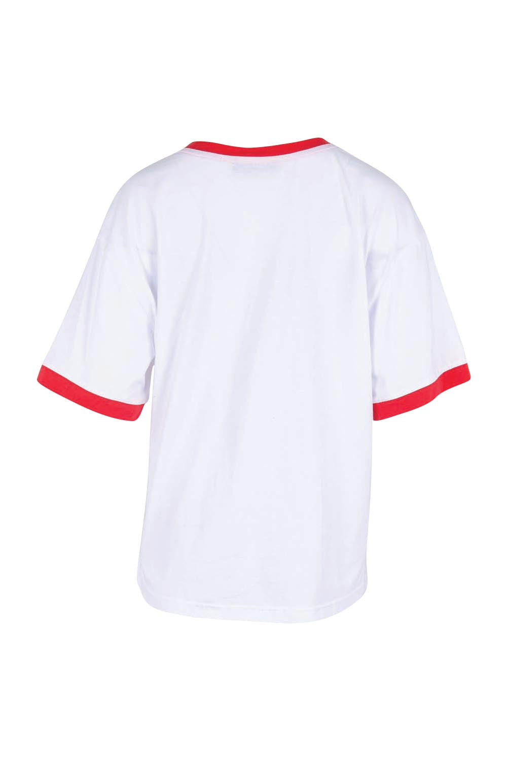 Product shot of the Relax Boxy Tee – Stlucia in colour Stlucia, from the back