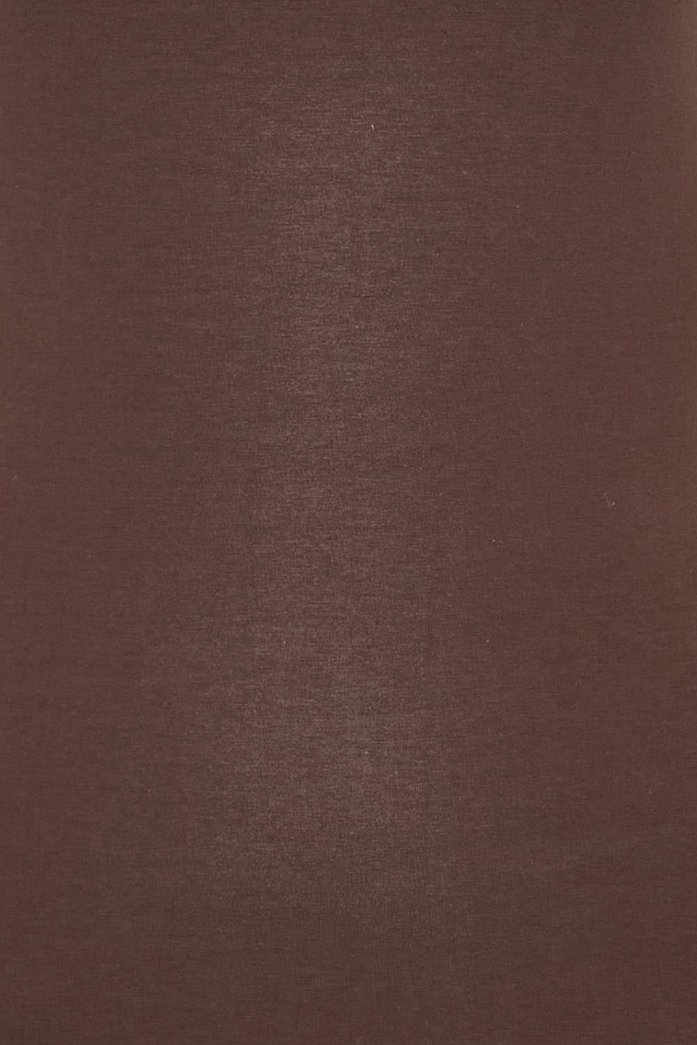 Product shot of the Emma Scoop Tank – Chocolate in colour Chocolate, showing detail