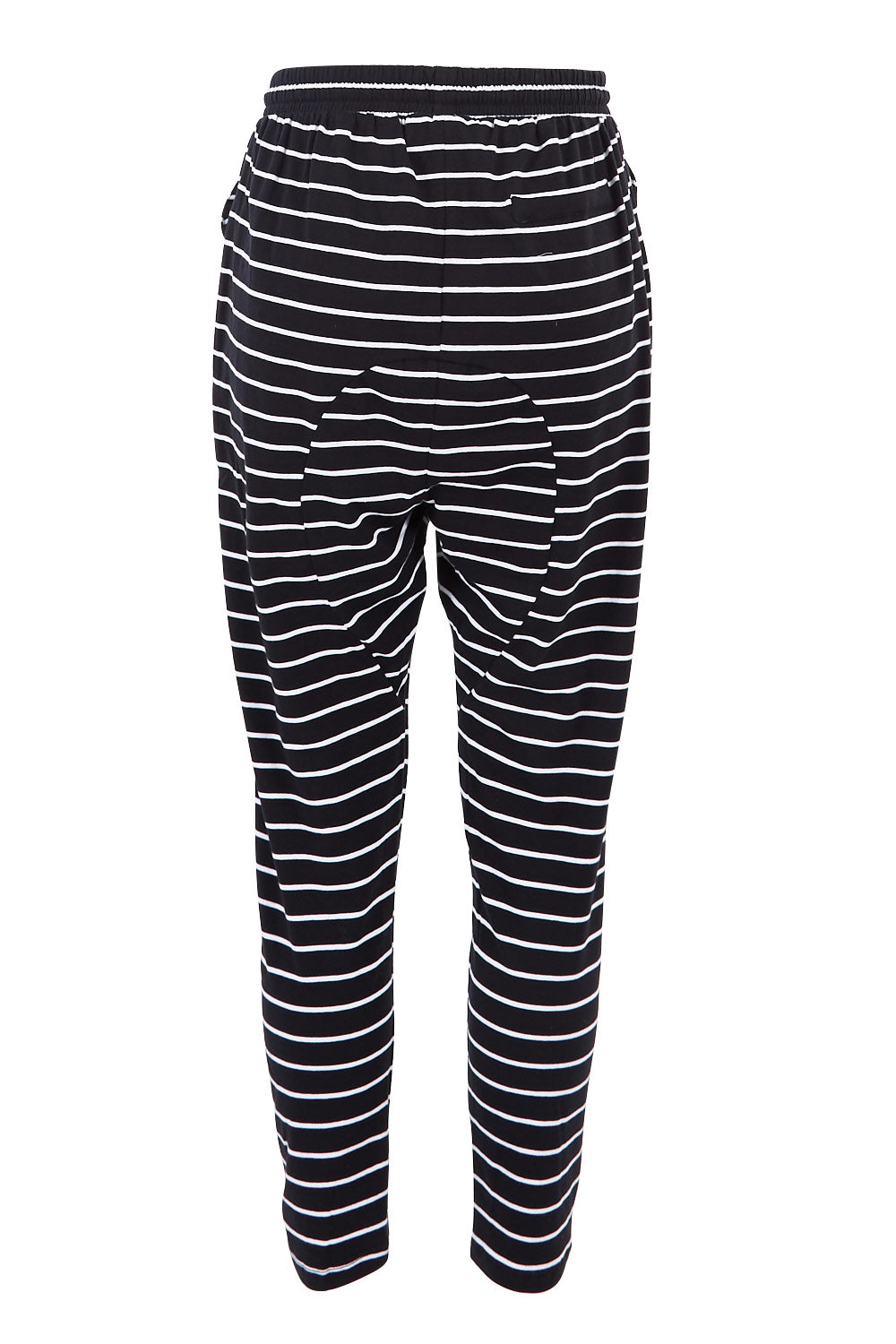 Product shot of the Jade Pant in colour BlackWhite (Black), from the back