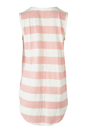 Product shot of the Keira Tank in colour Babypink (Pink), from the back