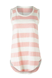 Product shot of the Keira Tank in colour Babypink (Pink), from the front