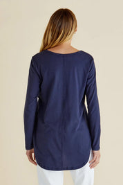 Megan Long Sleeve Top - Newnavy