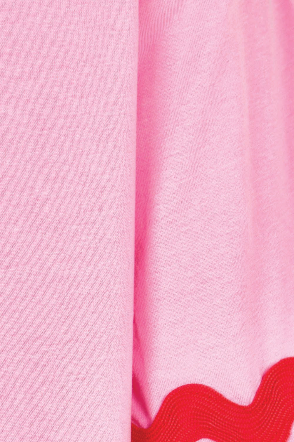 Product shot of the Nyree Cotton Dress in colour Redpinkric (Pink), detail