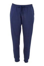Product shot of the Heidi Pant in colour Navy (Blue), from the front