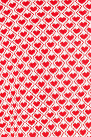 Product shot of the Gianna Sweater in colour Heart (Red), detail