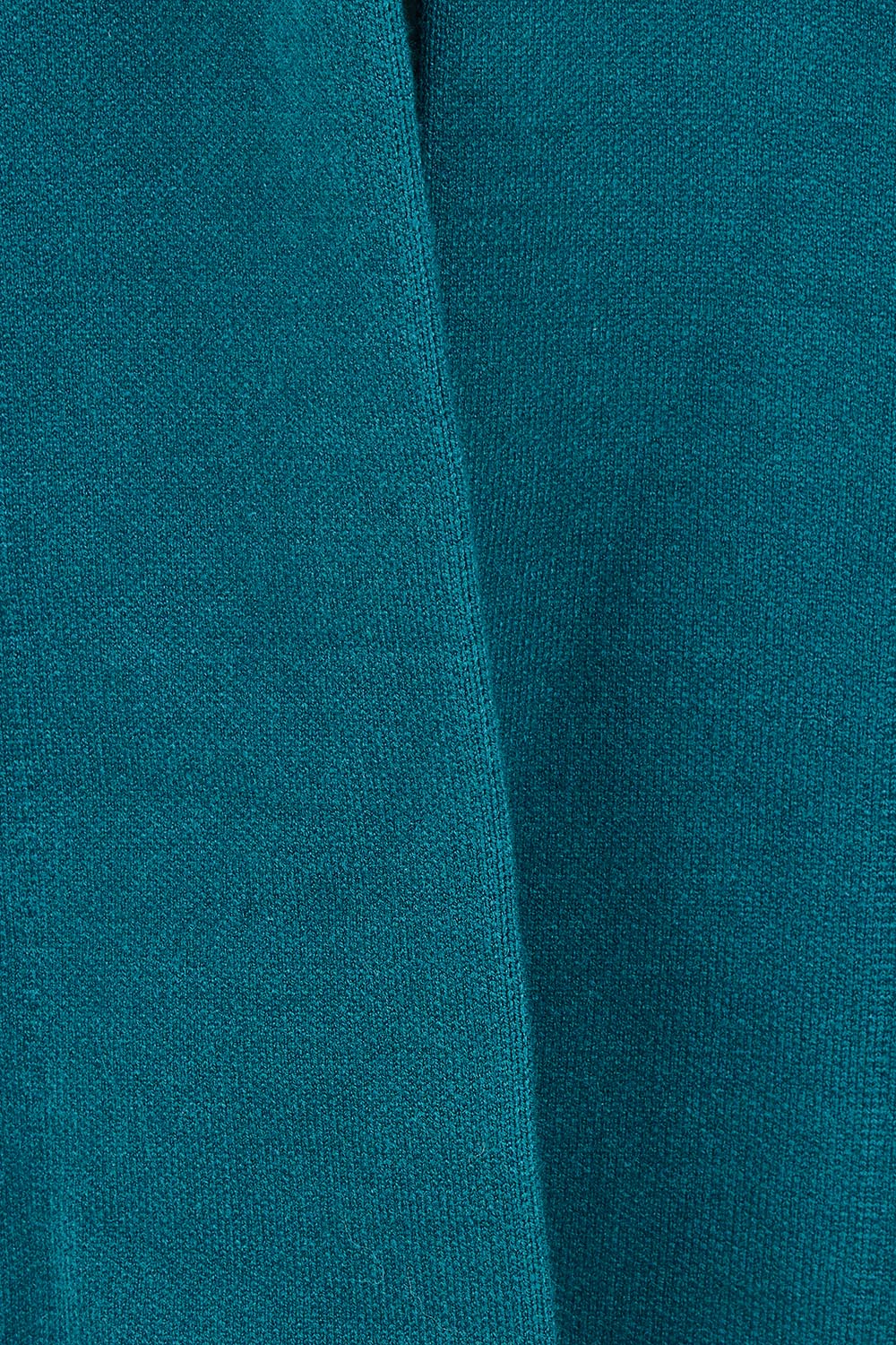 Product shot of the Bristol Coatigan in colour Teal (Green), detail