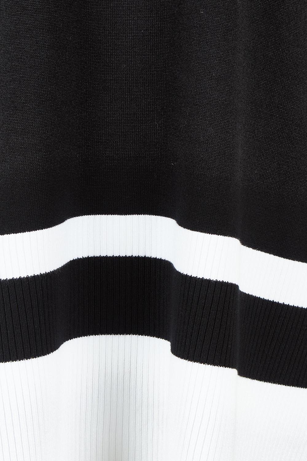 Product shot of the Eleanor Knit Jumper in colour Black (Black), detail
