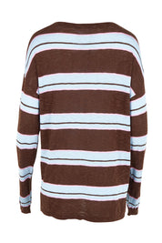 Natasha Cotton Blend Knit Top – Chocolate