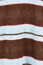 Natasha Cotton Blend Knit Top – Chocolate