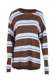 Natasha Cotton Blend Knit Top – Chocolate