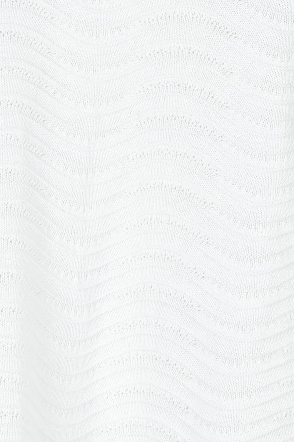 Product shot of the Aviva Cotton Tank in colour White (White), detail
