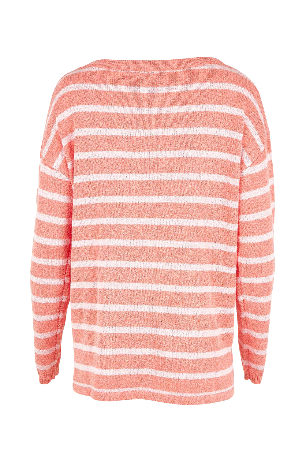 Product shot of the Bradford Knit Top in colour Coralpink (Pink), from the back