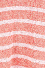 Product shot of the Bradford Knit Top in colour Coralpink (Pink), detail