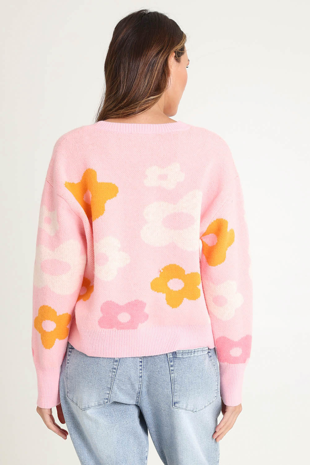 Preloved Leonie Knit Sweater - Flowers