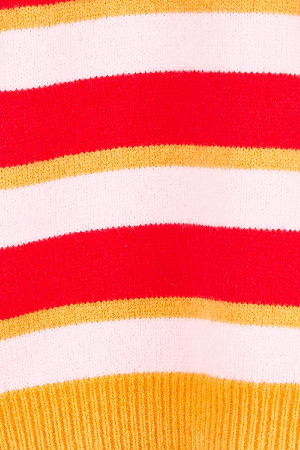 Product shot of the Leonie Knit Sweater in colour Redpink (Red), detail
