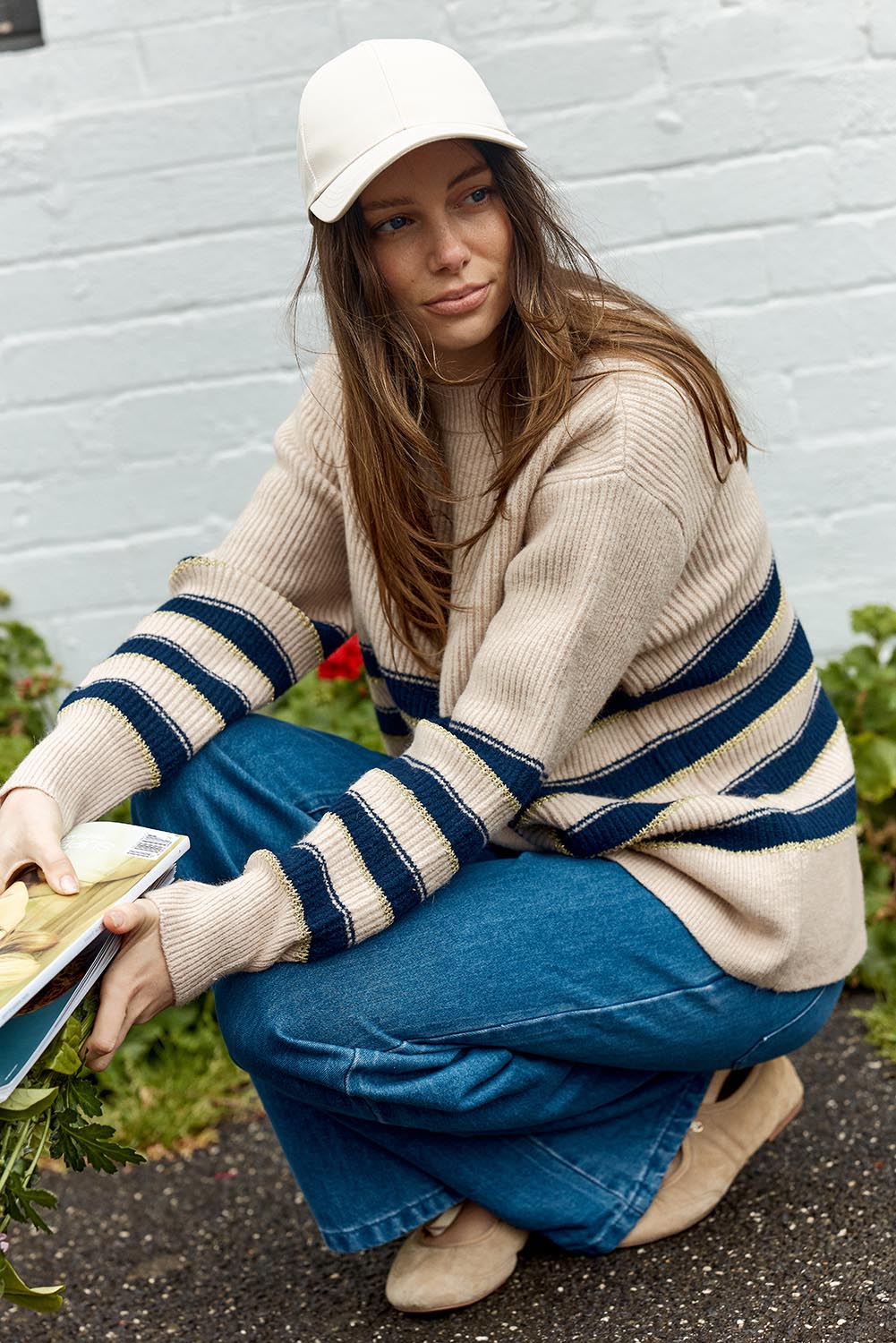 Camryn Sweater – Navycream