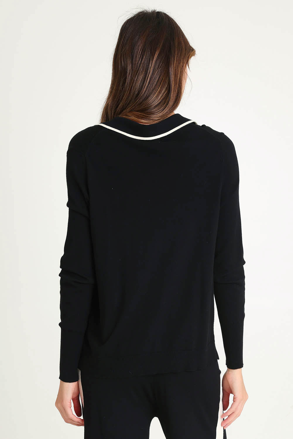 Polo Sweater – Black