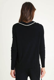 Polo Sweater – Black