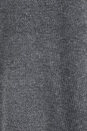 Contrast Stitch Cotton Jumper – Charcoal