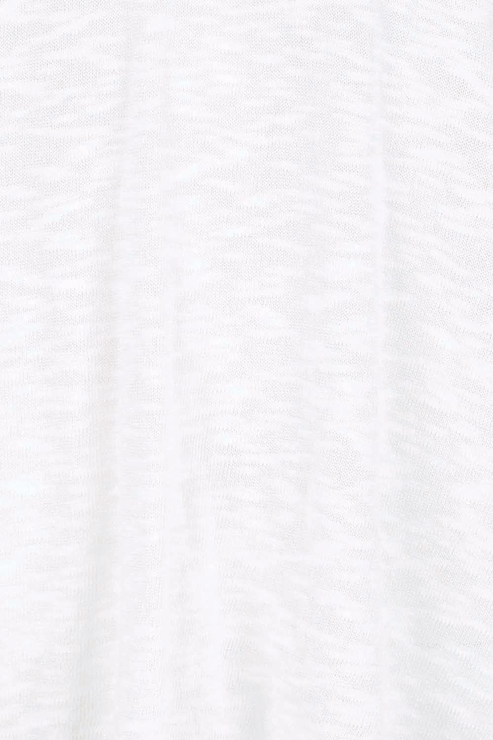 Product shot of the Aries V-Neck Sweater – White in colour White, showing detail