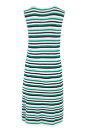 Product shot of the Mandy Tank Dress – Bluegreen in colour Bluegreen, from the back