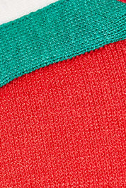 Product shot of the Amelia Knit in colour Raspberry (Red), detail